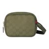GG Canvas Detachable and Adjustable Shoulder Strap Canvas Canvas Bag Shoulder Bag Mini Men's Green
