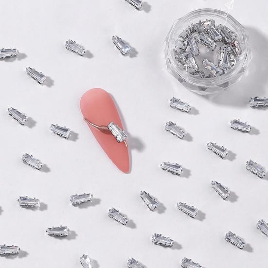 20Pcs Decorações de unhas Forma irregular Brilhante Não-Oxidação À prova de ferrugem Zinco Brilhante Nail Art Ornamento Manicure DIY