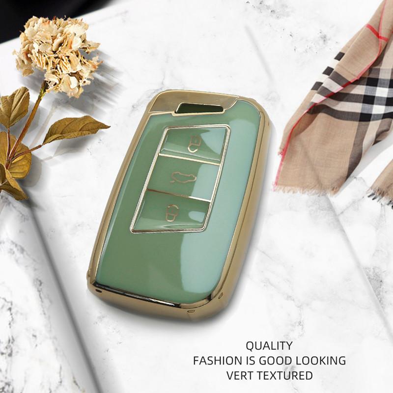 

Роскошный чехол для дистанционного ключа для Volkswagen VW Magotan Passat B8 Golf Polo Tiguan для Skoda Superb для Seat Car C Only Key Case