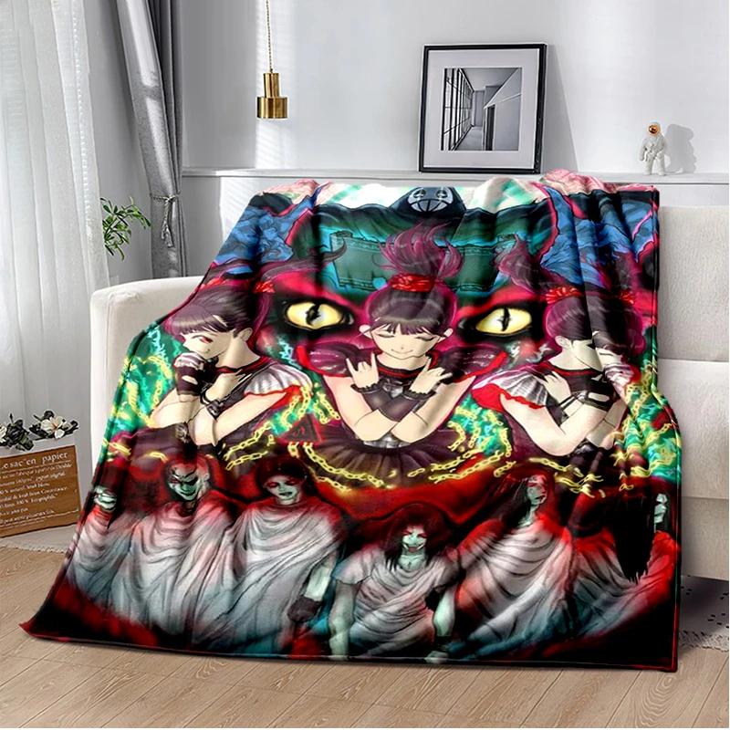 Japanese idol group babymetal combination Throws Blanket Sofa Hiking Picnic Bed Fashion Super Soft Flannel Blanket birthday gift