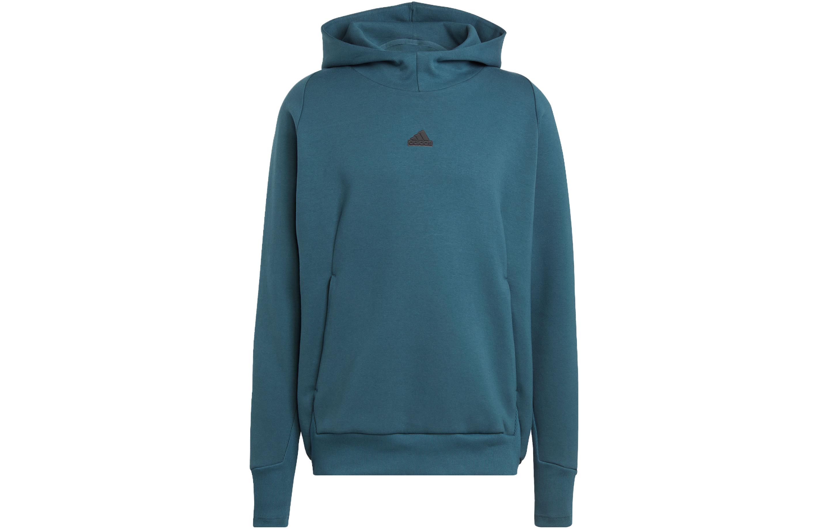 Adidas Z.N.E Sweatshirts Men s Arctic Ocean Blue Hooded Moderate Regular IN5114 XXXL