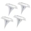 4Pcs Solar Ground Light IP65 Water Proof 3000K Warm White Step Light Landscaping Lighting for Pathwa