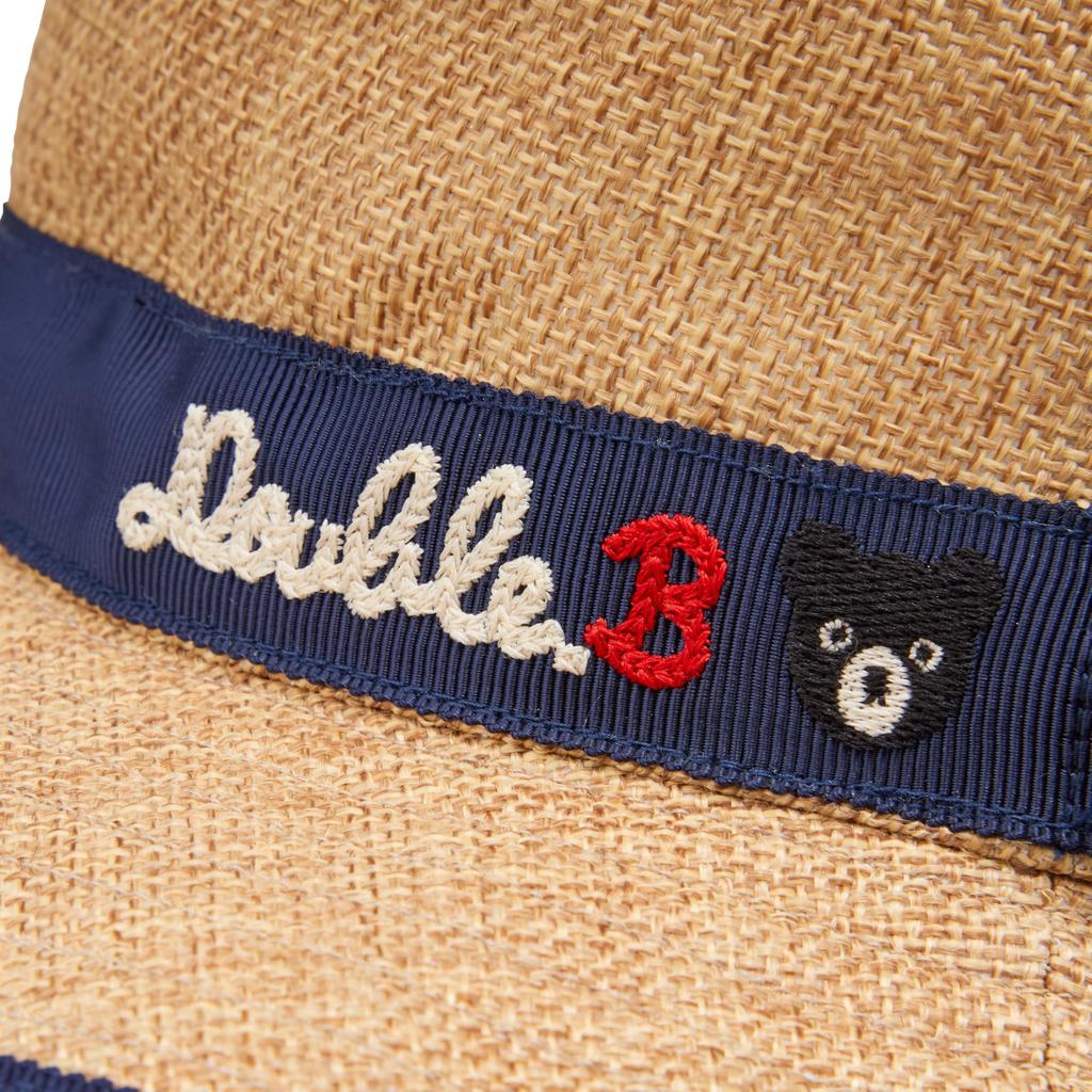 [Miki House] Miki House Double B Hat, Straw Hat, UV Protection, Sunshade Cover Included, Sunshade Hat, Boys, Girls, Baby, Kids, Children's Clothing,