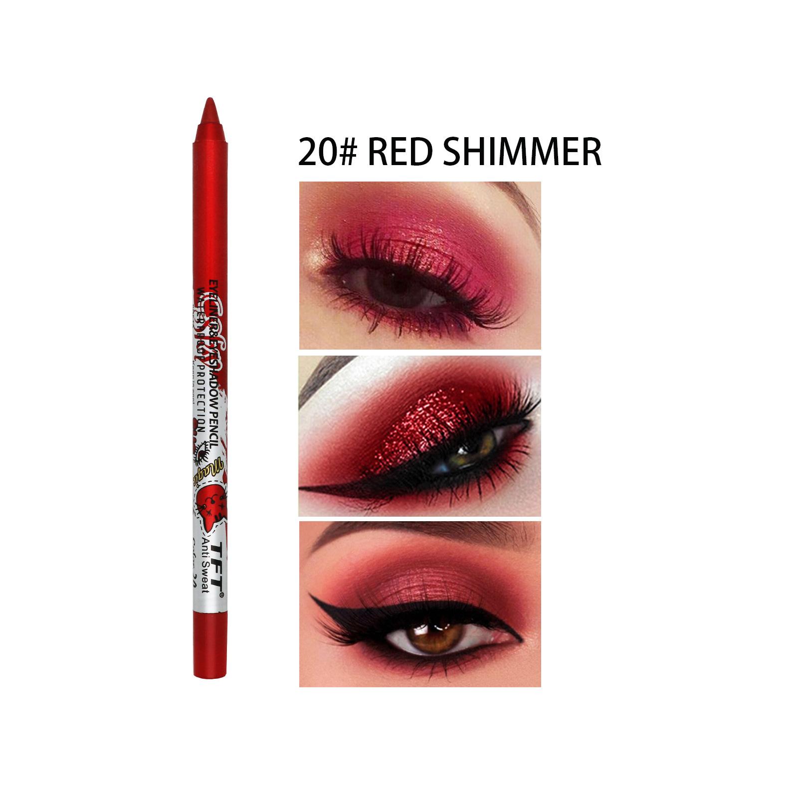 

TFT жемчужный карандаш для век, цветная подводка для глаз, водостойкая, не размазывается, модный макияж