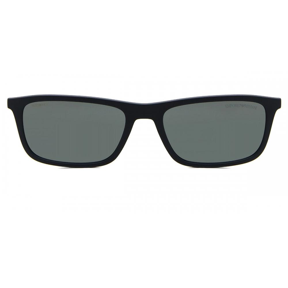 

Emporio Armani Ea4160c Clip On Only 50886g Мужские солнцезащитные очки Matte Black/55-18-00