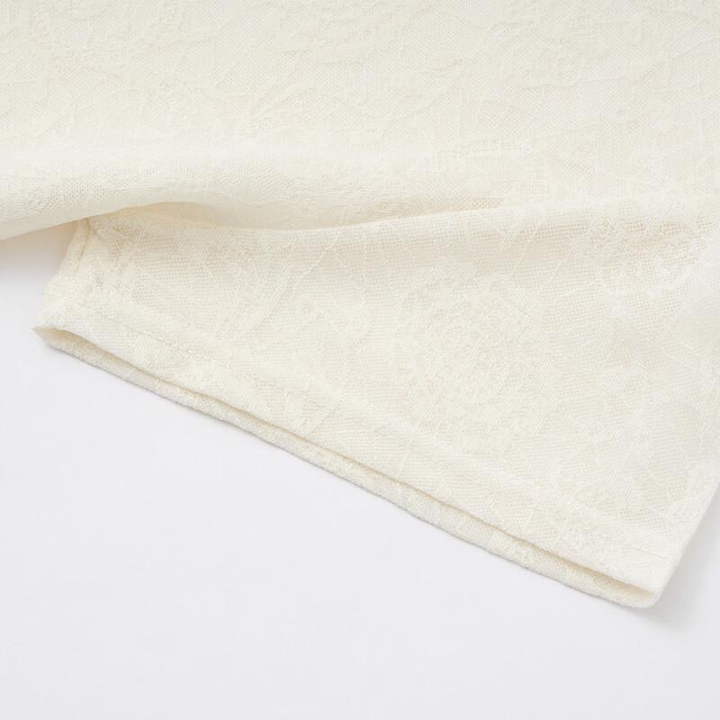 Demana Jacquard Round Neck Short Sleeve T-Shirt