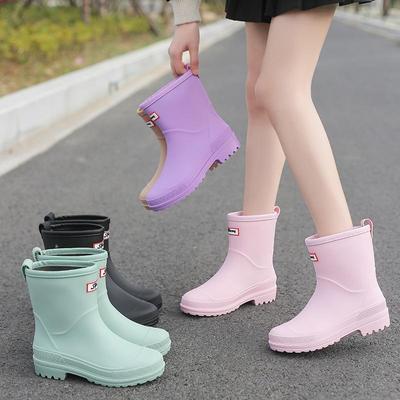 Women's New Fashion Mid-tube Trend Adult Rain Boots
