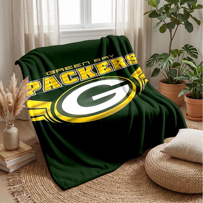 Coperta in Flanella Pile Green Bay Packers Coperta Calda e Accogliente per Divano Letto Viaggio Uso Stagionale