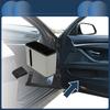 INFINAUTO Car Trash Can for Front and Rear Four Leather and Hanging Seats, 7.1" Long, 2.8" Wide, 5.5" High, ABS, Gray,