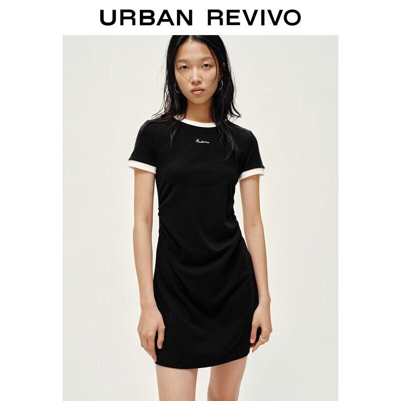 

UR 2026 Spring Women s Color-Block Cinch-Waist Dress UYY760046 M