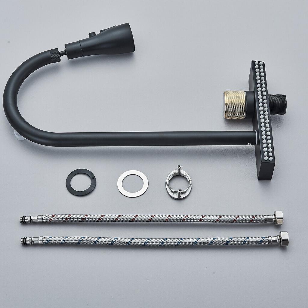 Küchenarmatur Edelstahl Spültischarmatur Einhebelmischer mit 360° Brause