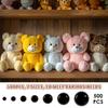 500/1000Pcs Doll Making Eyes Craft Doll Eyes And Noses DIY Craft Stuffed Toy Eyes for Plush Toy Crochet Craft Dolls Plush Toys