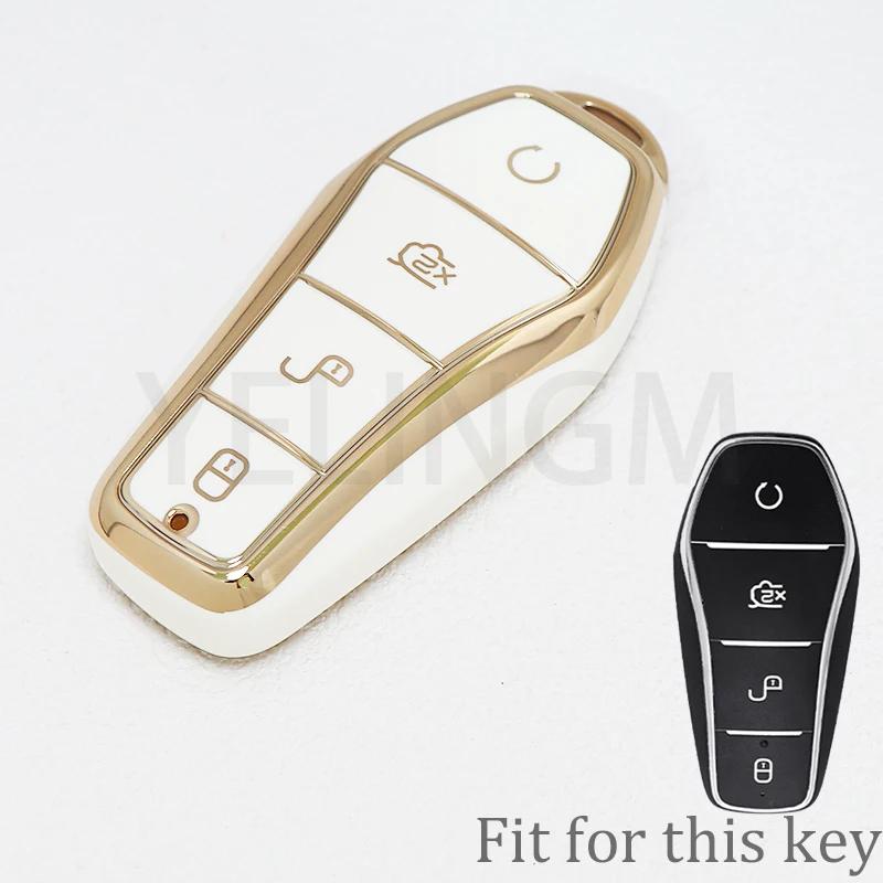 Tpu Car Key Case Cover Shell For Byd Song Plus Atto 3 Han Ev Tang Dm Qin Seal Dolphin Remote Fob Holder Keychain Accessories