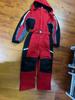 Unisex One-Piece Hooded Ski Suit - Solid Color, Warm Jacket & Pants