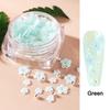 Flower Nail Part Camellia 3D Rose Nail Charm Aurora Rhinestones Flatback Gems Stones Decor Nail Art Manicure