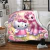 1 Stück Hello Kitty Einhorn Decke Leichte Flanell Überwurfdecke für Sofa Bett Reise Camping Wohnzimmer Büro Couch Stuhl