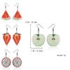 Fresh Fruit Acrylic Earrings For Women Summer Fashion Stylish Jewelry