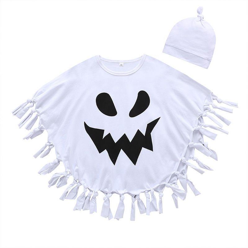 Ghost Kids Halloween Cloak Cape Cosplay Costumes Toddlers Outfit Party Play Role