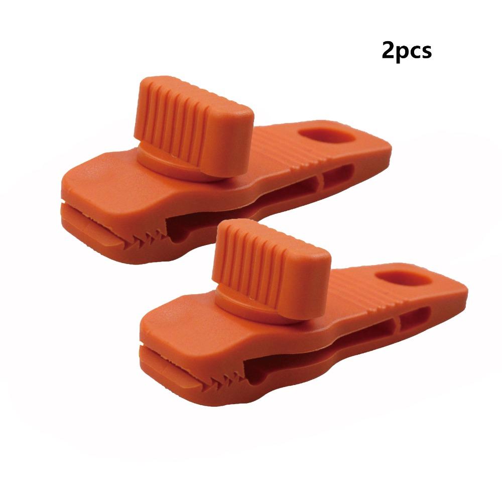 2pcs 2.5*8.5*3cm Camping Tent Clips 4 Colors Rotate Jaw Grip New Tarpaulin Fixing Snaps