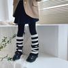 1 Pair Kids Striped Leg Warmers Warm Knitting Knee High Socks Stylish Socks Sleeve Winter Essential Clothing Accessories
