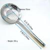 SPSR 18cm Commercial Stainless Steel Round Hole Skimmer Spoon (3-Pack)