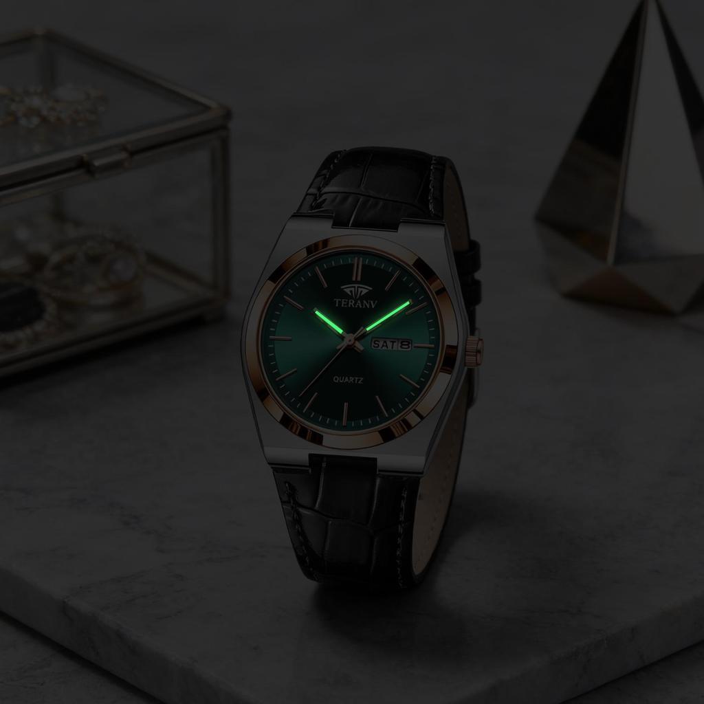Swiss Women's Calendar Watch - Waterproof, Luminous, Alloy Steel Band