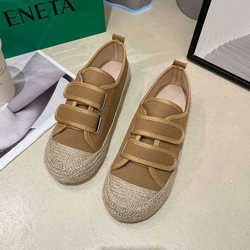 Fisherman shoes women's baotou 2025 spring new Korean version fashion versatile ins tide student flat casual lazy shoes