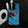 B-Basketball Phone Case For iPhone 17,16,15,14,13,12,11 Plus,Pro Max,XS,Colorful Silver Phone Case Funda Cover