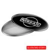 Wskpa9 Nissan Aluminium Auto Logo Aufkleber 3D Ovales Logo Aufkleber Für Auto Karosserie Kofferraum Kotflügel Dekoration Für Nismo X-Trail 1 Qashqai Note Leaf