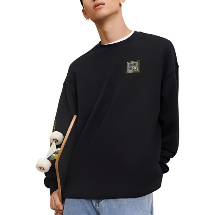 Converse Future Utility Graphic Sweatshirts Men's Black Crew Neck Moderate Other 10026527-A01
