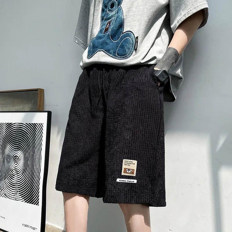 

Мужские летние брюки 7 очков, дышащие дизайнерские модные шорты с завязками на талии, повседневные шорты большого размера M