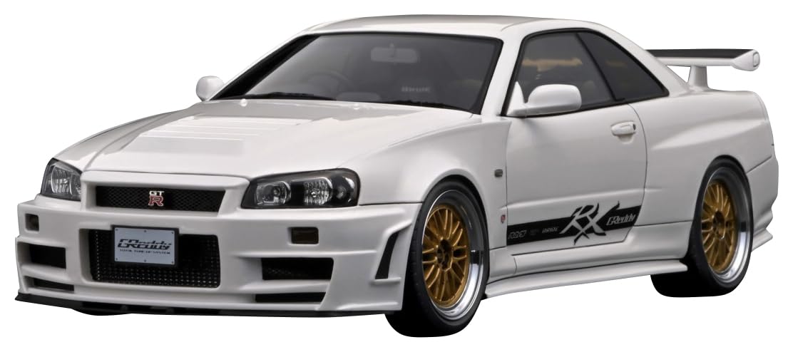 

ignition model Nissan Skyline White finished product 1/18 GT-R (BNR34)