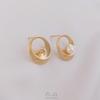 14K Gold Filled Sterling Silver Pearl Bead Stud Earrings - DIY Jewelry Making Kit.