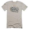 Three Stooges Premium Canvas T Shirt Monkey See Do Silver