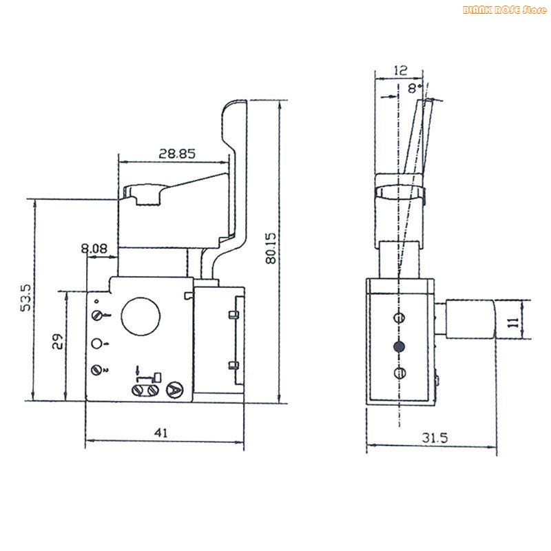K1AE FA2-6/1BEK Trigger Switch Speed Control Push Button Power Tool Drill Regulator