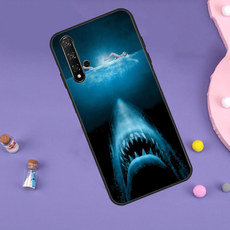 Jaws 1975 Movie Poster Case For Huawei Nova 11i 3i 7i 5T 11 9 10 SE Y60 Y61 Y70 Y90 Y91 P20 P40 Lite P30 Pro Cover