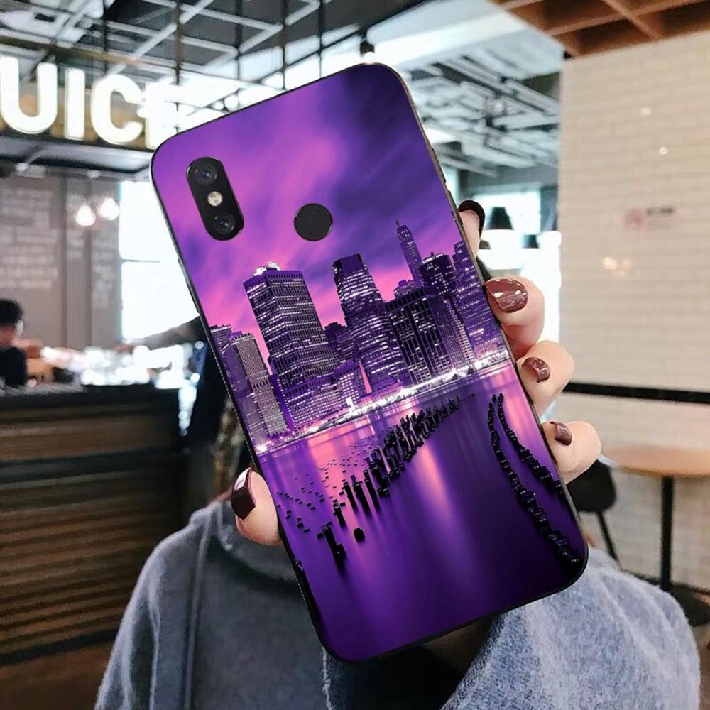 Purple Aesthetic Phone Case For Xiaomi Mi 5X 8 9 10 11 12 lite pro 10T PocoX3pro PocoM3 Note 10 pro lite