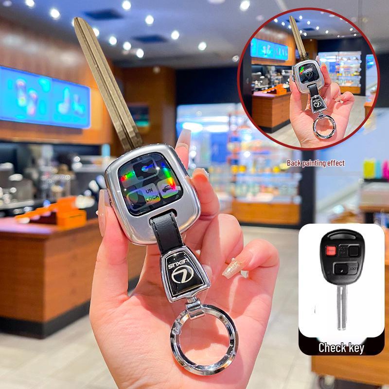 Compatible Lexus Key Case for RX330/IS400/IS200 with Metal Buckle