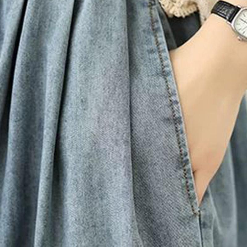 Calças para Mulheres Elásticas Cintura Alta Calças Compridas Tamanho Plus Espessas Elásticas Versátil Casual Perna Larga Calças Jeans