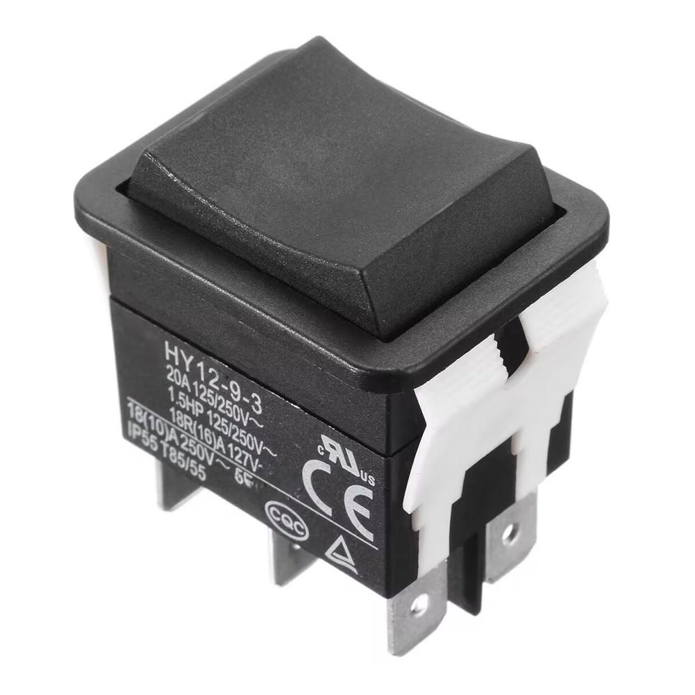 1 pièce HY12-9-3 Interrupteur à Bascule 20A 125V 250V 1,5 CV Étanche Intérieur IP55 T85/55 Pour Accessoires de Systèmes Électriques