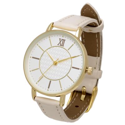 Orologio Analogico Cinturino in Pelle Leggero Bianco Slan Bianco [Fieldwork] Donna ASS180-1