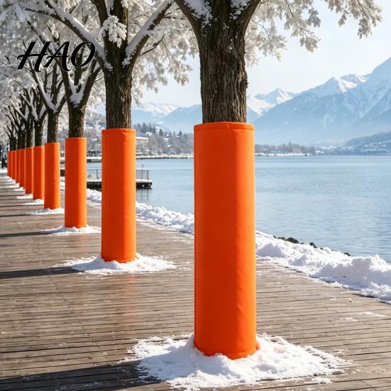 Windproof Tree Shield Trunk Protector, Thermal Insulation Wrap with Drawstring, Freeze Protection Winter Bark for Palms Fruit Trees Guard