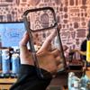 Luxury Clear Hard Acrylic Phone Case For iPhone 17 Air 16 15 14 13 12 11 Pro Max XS XR X Plus Soft Shockproof Bumper Cover