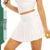 Sun Protection Pleated Sports Skirt for Running, Golf, Badminton & Tennis