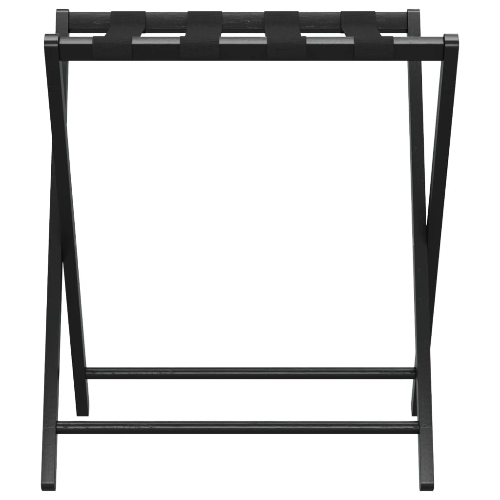 vidaXL Gepäckablage Schwarz 68,5x38x58 cm Bambus
