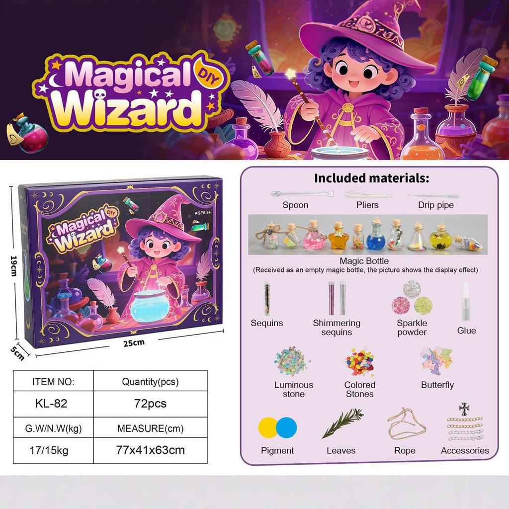 Children's DIY Wizard Potion Toy Set - Halloween Fantasy Gift