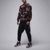 Jordan Essentials Fleece Printed Hoodie Men Tops Black Campus-Red HM7255010