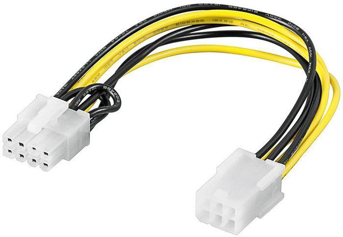 Adaptateur - Akyga - AK-CA-07 - PCI-E 6 Broches vers 8 Broches - 20 cm - Haute Qualité