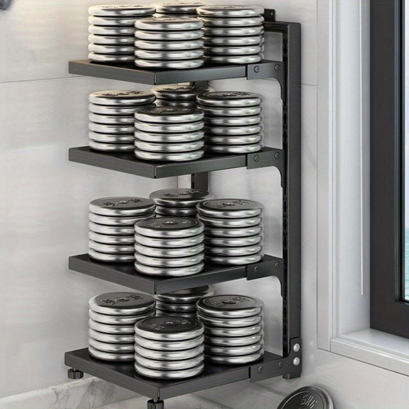 1pc Kitchen Tiered Multi-tier Shelf, Stainless Steel Under the Sink Home Cabinet Within the Shelf, Pot Rack Special Pots and Pans Storage