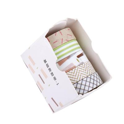 Decoration Handbook Tape Solid Color Students Stationery Scrapbooking Adhesive Tape Decorative Tape Tape Set Masking Tape